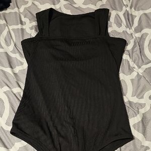 Black Sleeveless Bodysuit